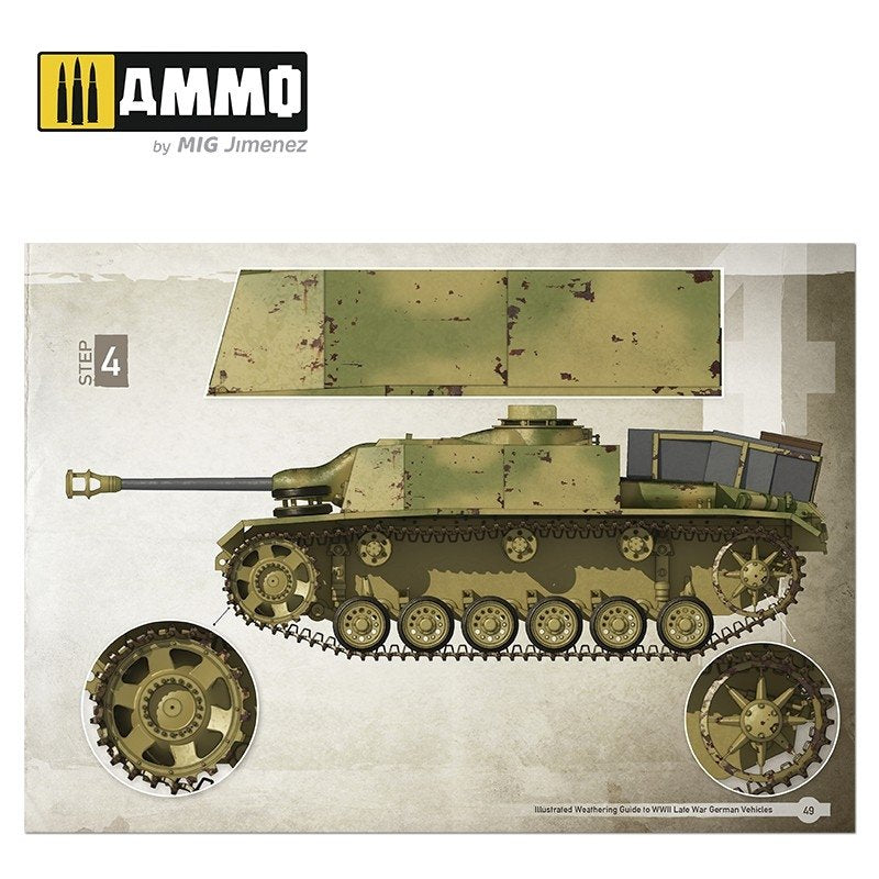 AMMO of Mig Jimenez 6015 GUIDE ILLUSTRÉ DES VÉHICULES ALLEMANDS DE LA FIN DE LA SECONDE GUERRE MONDIALE (Anglais, Espagnol) – image 4