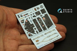 Intérieur coloré imprimé en 3D sur papier décalcomanie pour F8F-2 Bearcat (Trumpeter) Quinta Studio QD32184, échelle 1/32 – image 3