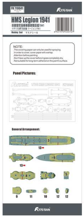 Masque FlyHawk Model FH710041 HMS Legion (FH1103) 1/700