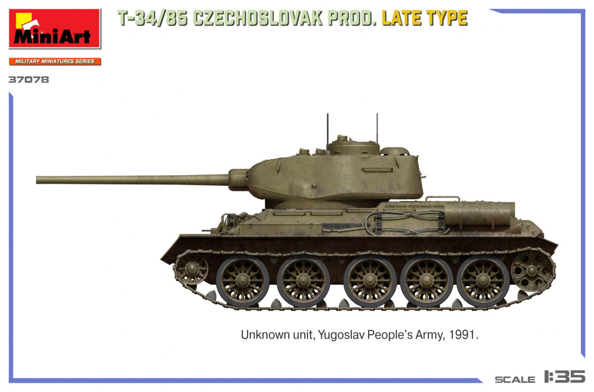 MiniArt 37078 T-34/85 Prod. tchécoslovaque. Type tardif 1/35 – image 9