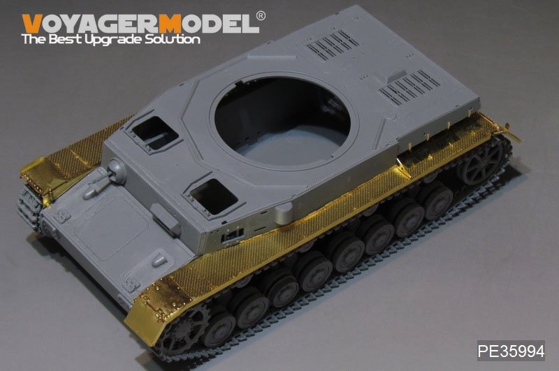 Maquette Voyager PE35994 Garde-boues pour char allemand Pz.Kpfw.IV Ausf.FH de la Seconde Guerre mondiale, modèle Border 35001, échelle 1/35 – imagen 10