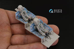 Intérieur coloré imprimé en 3D sur papier décalcomanie Quinta Studio QD48181 Su-27UB (pour kit KittyHawk) 1/48 – image 9