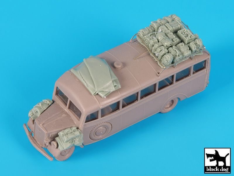 Ensemble d&amp;#39;accessoires Black Dog T72102 Opel Blitz Omnibus pour Roden 1/72 – image 4
