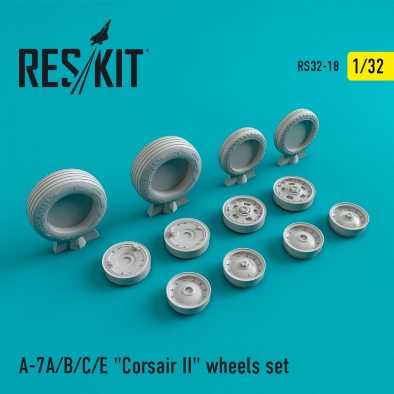 RESKIT RS32-0018 A-7 « Corsair II » (A/B/C/E) jeu de roues 1/32