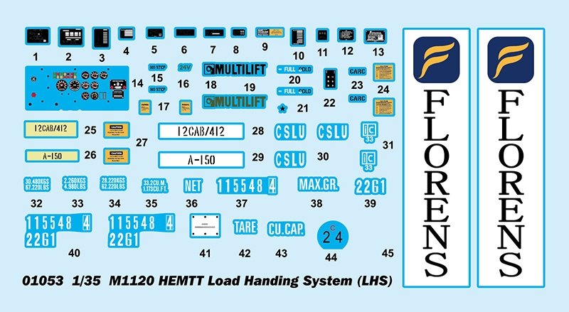 Système de manutention de charge Trumpeter 01053 M1120 HEMTT (côté gauche) 1/35 – image 3