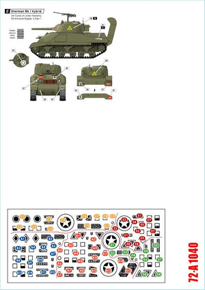 Star Decals 72-A1040 Tireurs d&amp;#39;élite britanniques, 75e régiment spécial du Débarquement. Chars Sherman du 3e/4e régiment de cavalerie du comté de Londres, échelle 1/72.  – image 2