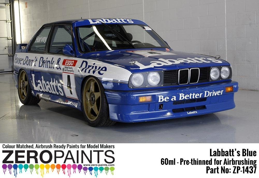 Peinture Zero Paints ZP-1437 - Bleu Labatt (BMW M3, Ford Sierra RS500 Cosworth) 60 ml – Bild 2
