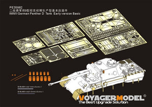 Maquette Voyager PE35982 Char Panther D allemand de la Seconde Guerre mondiale, version initiale de base, pour TAKOM 2103 au 1/35