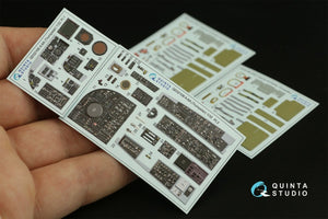 Intérieur imprimé en 3D et coloré sur papier décalcomanie Quinta Studio QD32108 A-6A Intruder (Trumpeter) 1/32 – Bild 8