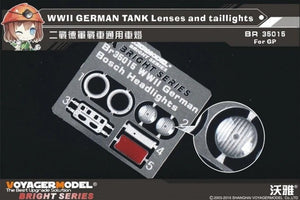 Lentilles et feux arrière de chars allemands de la Seconde Guerre mondiale Voyager Model BR35015 1/35