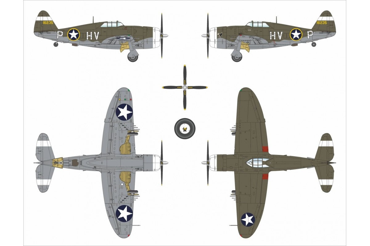 Dora Wings 48055 P-47C-2 Thunderbolt 1/48 – imagen 10
