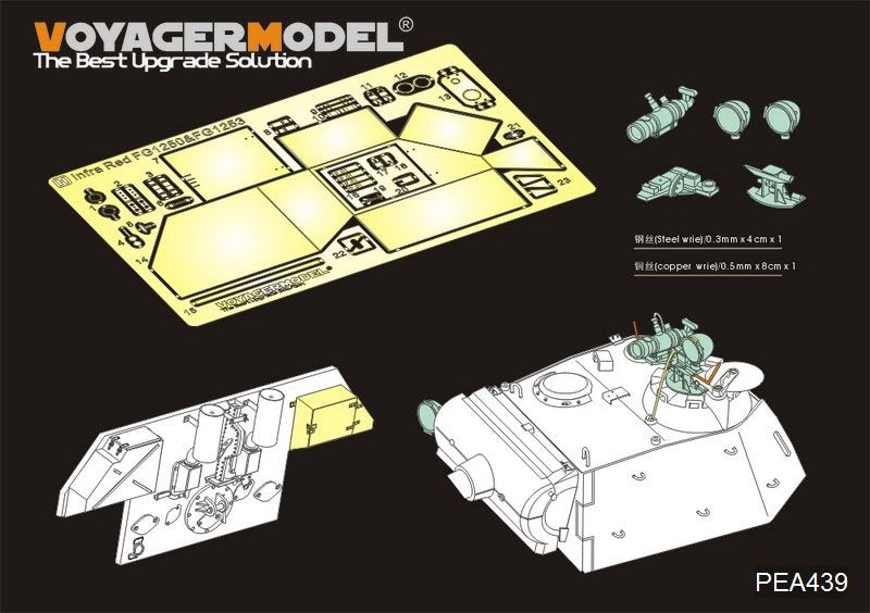 Maquette Voyager PEA439 Panther G allemand de la Seconde Guerre mondiale, infrarouge FG1250 et FG1253 (GP), échelle 1/35