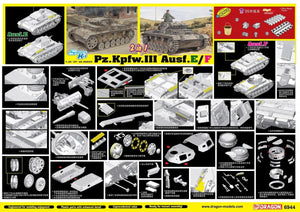 Dragon 6944 Pz.Kpfw.III Ausf.E/F (Kit intelligent) (2en1) 1/35