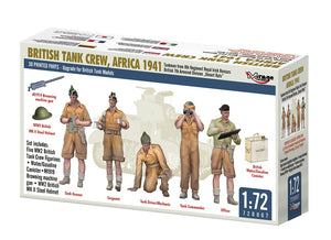 Mirage Hobby 720007 Équipage de char britannique, Afrique 1941 1/72