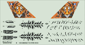 Décalcomanies ModelMaker D48128 F-16 grec OTAN Tiger Meet 2016 1/48 – image 4