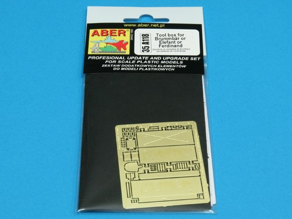 Aber 35A118 Boîte à outils pour Brummbar, Ferdinamd et Elefant (1/35) – image 3