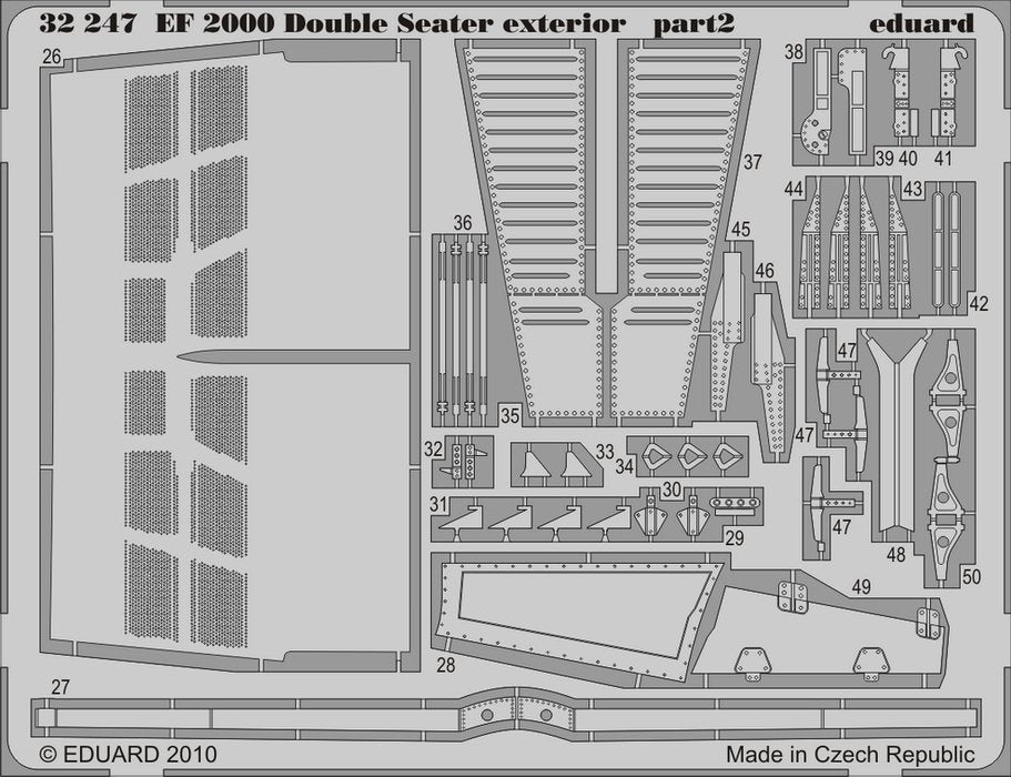 Eduard 32247 EF 2000 Trompette biplace extérieur 1/32 – immagine 2