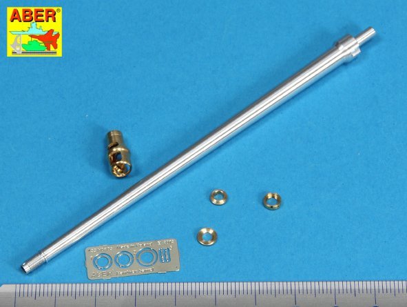 Aber 35L-036n German 7,5cmKwK42L/70 gun barrel with muzzle brake for Panther Ausf. G Late 1/35 – zdjęcie 3