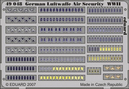 Eduard 49048 Luftwaffe allemande, sécurité aérienne, Seconde Guerre mondiale, échelle 1/48