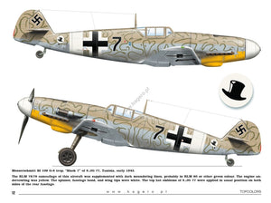 Kagero 15034 Messerschmitt Bf 109 au-dessus de la Méditerranée, partie I (décalcomanies) EN/PL – imagen 5