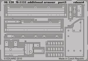 Eduard 36120 M-1131 additional armour 1/35 Trumpeter – zdjęcie 3