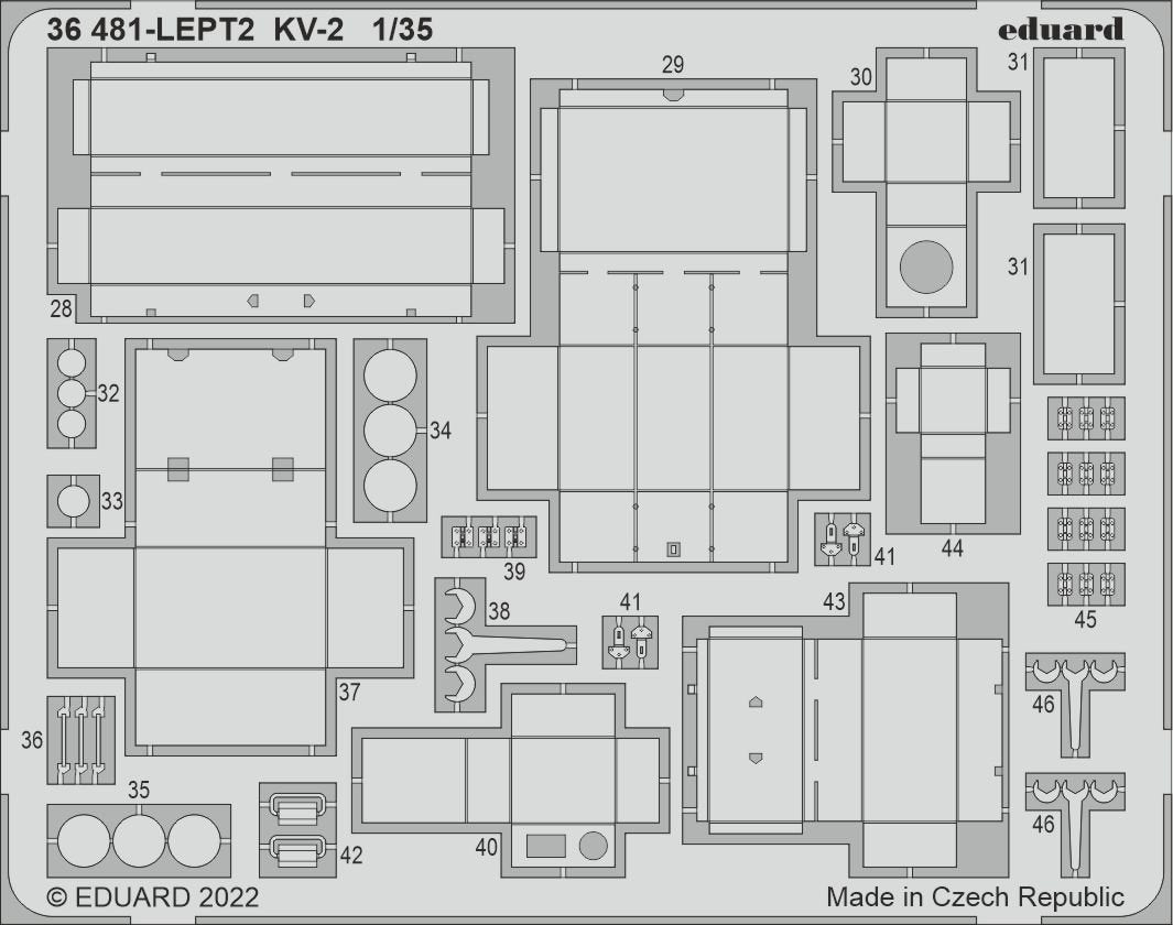 Eduard 36481 KV-2 TAMIYA 1/35 – image 2