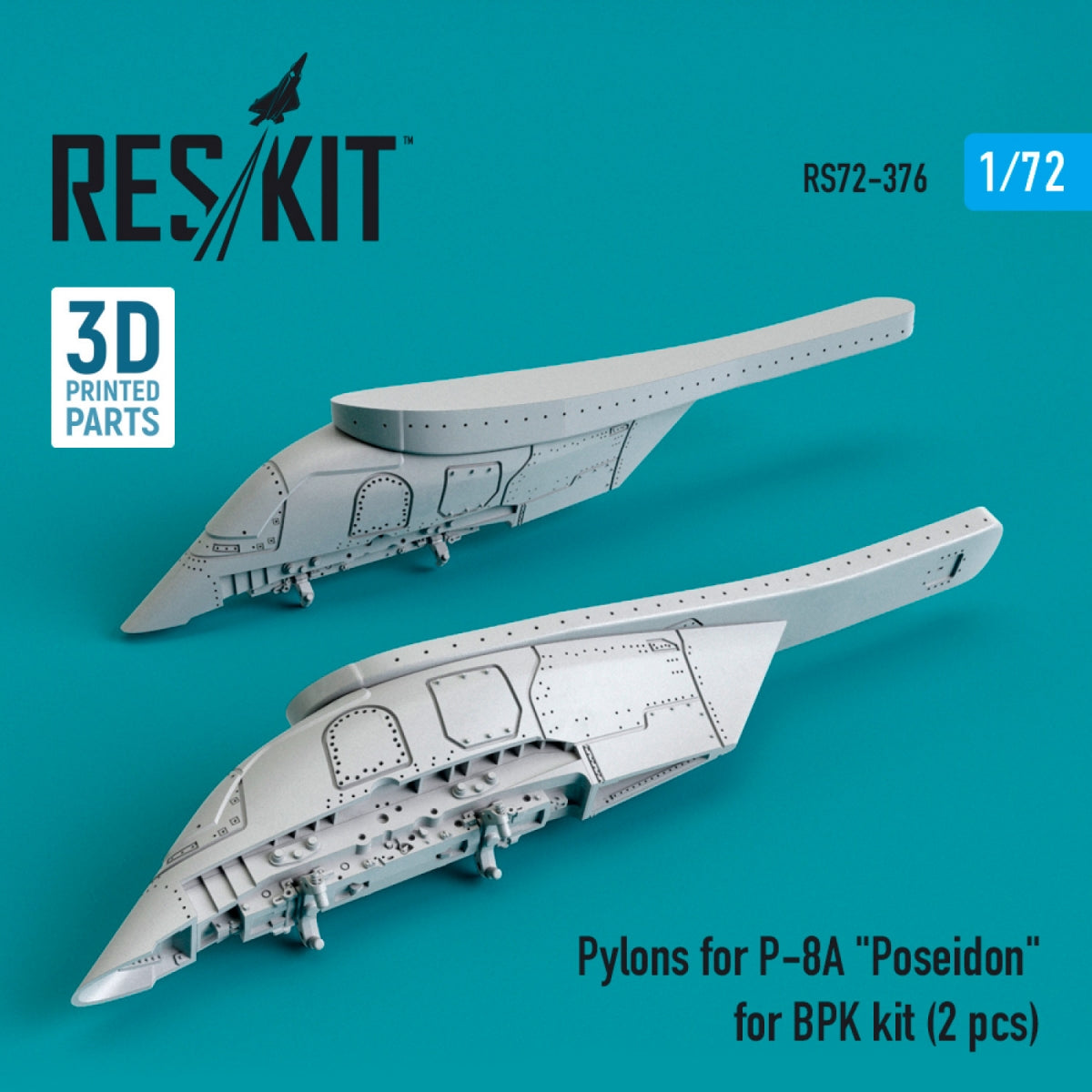 Pylônes RESKIT RS72-0376 pour P-8A « POSEIDON » pour kit BPK (2 pièces) (impression 3D) 1/72 