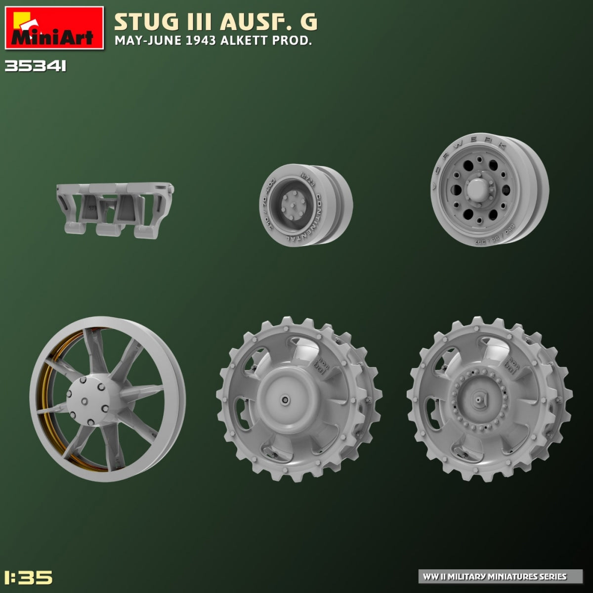 MiniArt 35341 STUG III AUSF. G MAI-JUIN 1943 ALKETT PROD. 1/35 – immagine 12