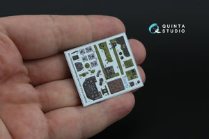 Intérieur coloré imprimé en 3D sur papier décalcomanie Quinta Studio QD48473 P-51A (Accurate Miniatures/Academy) 1/48 – immagine 5