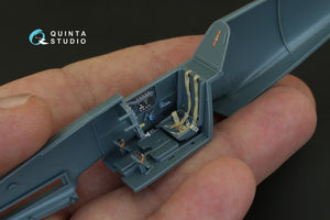 Intérieur imprimé en 3D et coloré sur papier décalcomanie Quinta Studio QD48083 Bf 109F-2/F-4 (pour kit Eduard) 1/48 – image 6