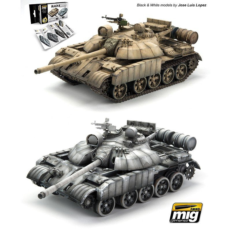 Kit de munitions Mig 7128 noir et blanc technique 6 x 17 ml – image 4