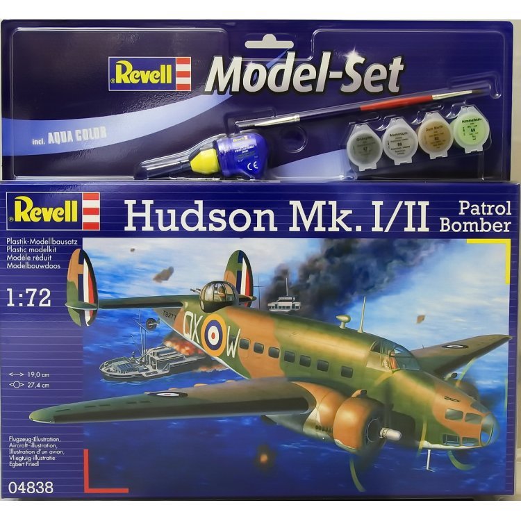 Revell 64838 Maquette de bombardier de patrouille Hudson Mk.I II (1/72)