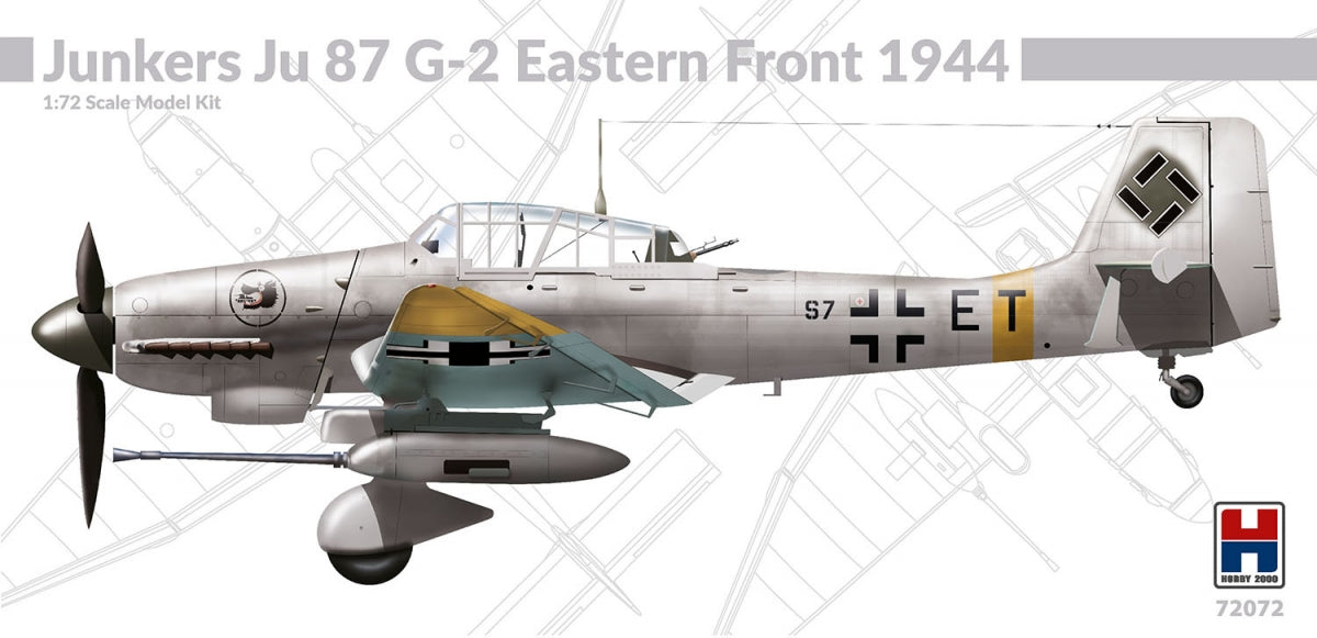 Hobby 2000 72072 Junkers Ju 87 G-2 Front de l'Est 1944 (ACADEMY + CARTOGRAF + MASQUES) 1/72