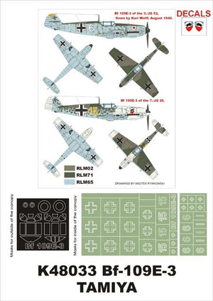 Montex K48033 Bf 109E-3 1/48