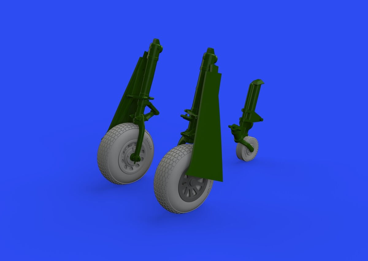Eduard 648647 P-51D roues à bande de roulement à blocs 2 EDUARD 1/48