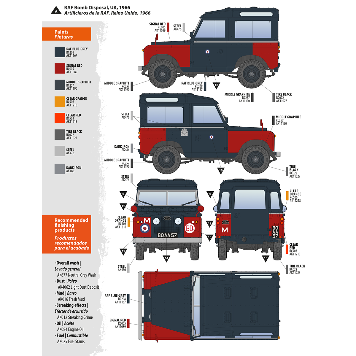 AK Interactive AK35013 LAND ROVER 88 SERIES IIA BREAK 1/35 – image 15