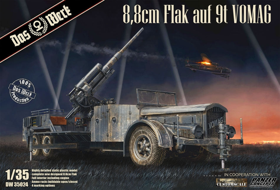 Das Werk DW35024 8,8 cm Flak sur un 9t VOMAG 1/35 