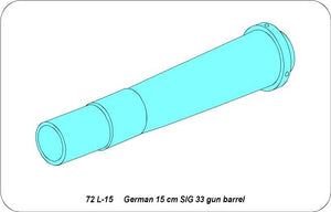 Aber 72L-15 Canon de 15 cm pour obusier allemand SiG 33 / Canon allemand de 15 cm SIG 33 1/72 – imagen 3