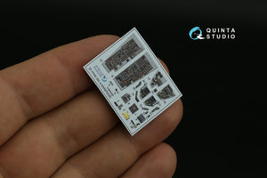 Intérieur imprimé en 3D et coloré sur papier décalcomanie pour le F-16C Block 25 de Quinta Studio QD48400 (outillage Kinetic 2022), échelle 1/48 – immagine 7