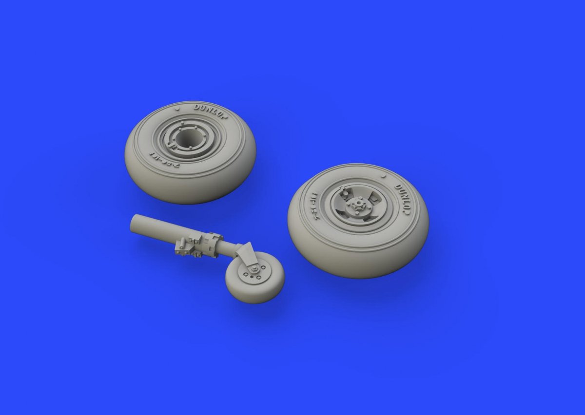 Roues Eduard 672146 Spitfire Mk. VIII - 4 rayons avec pneu lisse EDUARD 1/72 – image 4