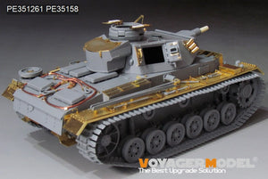 Voyager Model PE351261 WWII German Pz.KPfw.III Ausf.N early version upgrade set basic For DRAGON 6606 1/35 – zdjęcie 4