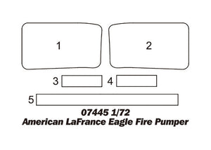 Camion de pompiers American LaFrance Eagle Trumpeter 07445, échelle 1/72 – Bild 16