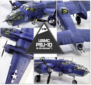 Maquette Academy 12334 USMC PBJ-1D B-25 Mitchell 1/48 – Bild 3