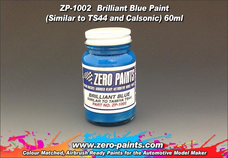 Peinture bleu brillant Zero Paints ZP-1002 (similaire à TS44) 60 ml
