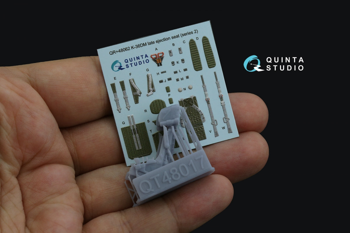 Quinta Studio QR+48062 Siège éjectable K-36DM Série 2 (version tardive) (pour avions MiG-29, MiG-31, Su-27, Su-33, Su-34 depuis 2008) (Tous les kits) 1/48 – Bild 2