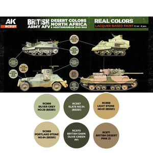 AK Interactive RCS127 Véhicule blindé de l&amp;#39;armée britannique, couleurs désertiques. Afrique du Nord et Méditerranée 1940-1943 6x17ml – image 2