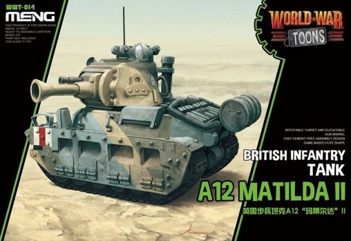 Meng modèle WWT-014 Toons de la guerre mondiale A12 Matilda II