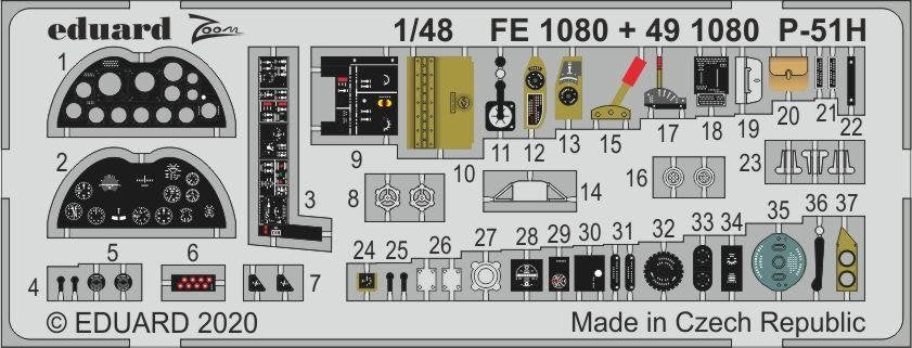Maquettes Eduard FE1080 P-51H 1/48