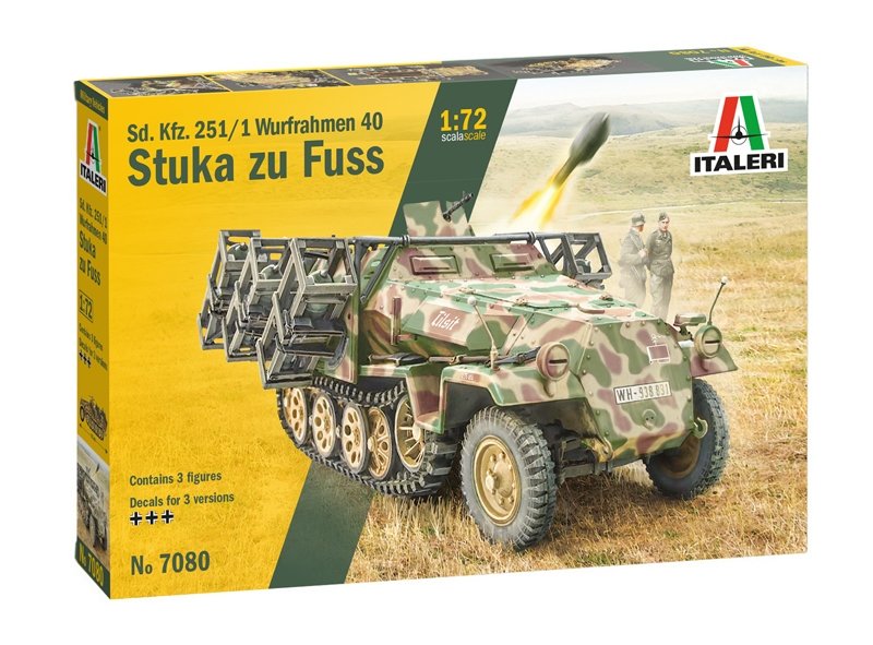 Italeri 7080 SD. Kfz. 251/1 Wurfrahmen Stuka zu Fuss 1/72