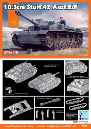 Dragon 7561 10,5 cm StuH.42 Ausf.E/F (1/72)